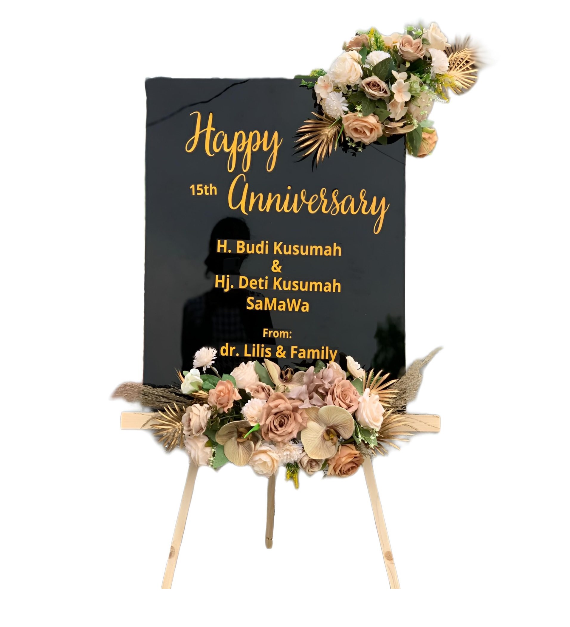 Papan Bunga Akrilik Maesa