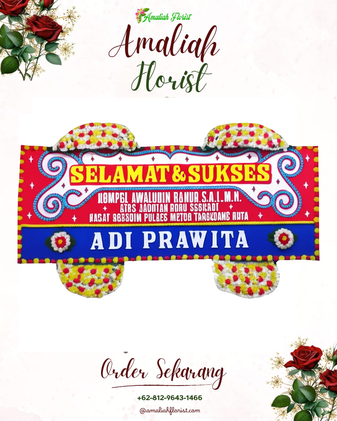 Papan Bunga Ucapan Selamat Maesa